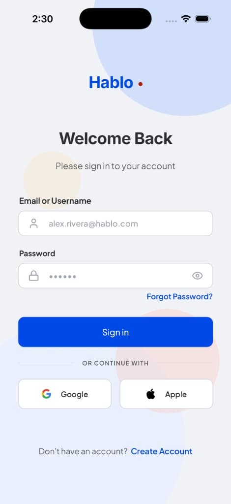 Hablo — Hablo — Meet New Friends, Nearby (screen 2)