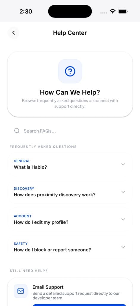 Hablo — Hablo — Meet New Friends, Nearby (screen 28)