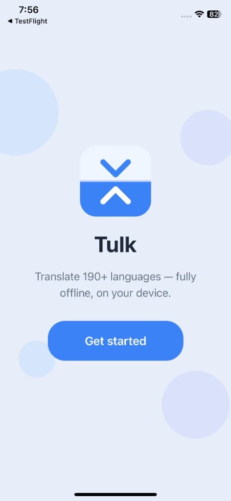 Tulk — Tulk — ترجم أكثر من 190 لغة دون اتصال (screen 1)