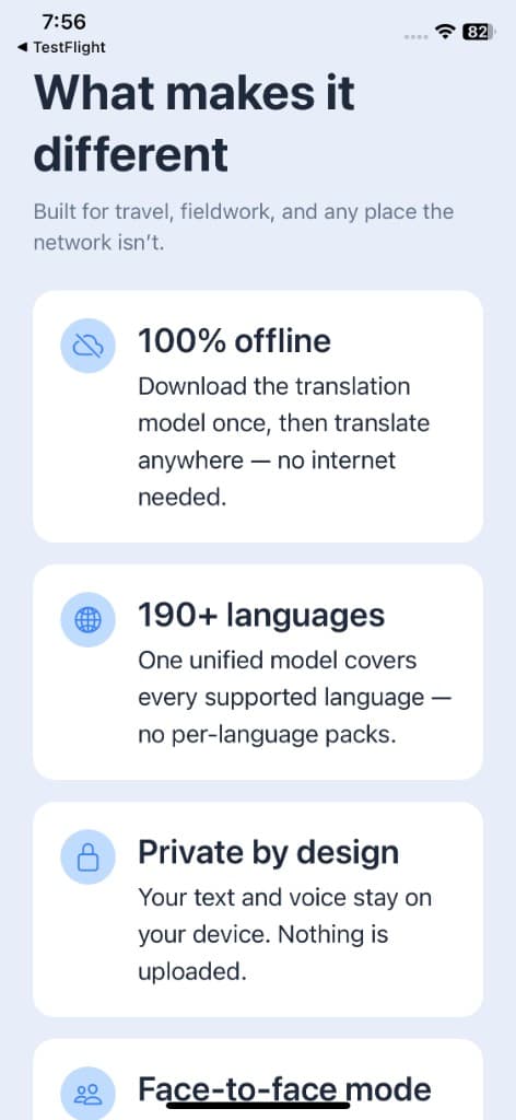 Tulk — Tulk — ترجم أكثر من 190 لغة دون اتصال (screen 2)