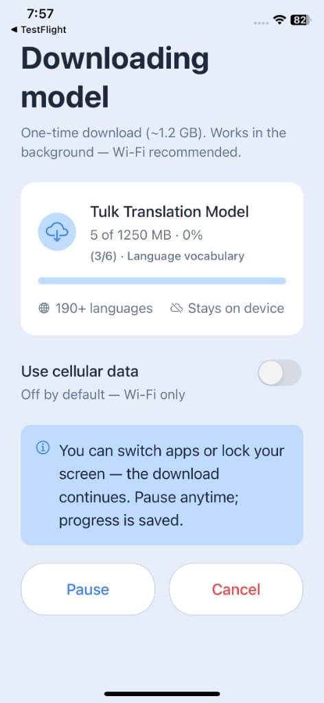 Tulk — Tulk — ترجم أكثر من 190 لغة دون اتصال (screen 4)